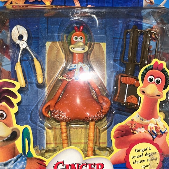 Chicken Run - Ginger with tunnel, digger, fence cutter playset DreamWorks 2000 - Picture 3 of 8